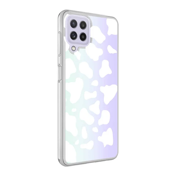 Galaxy M22 Kılıf Zore M-Blue Desenli Kapak - Cow No2 - 2