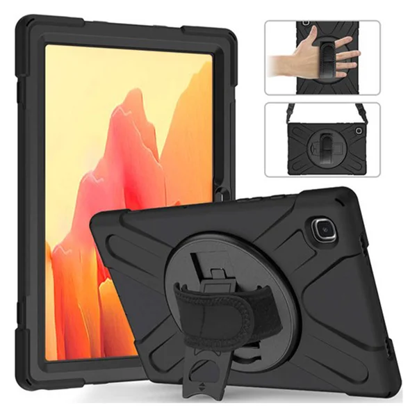 Nettech Samsung Galaxy Tab A7 SM-T500 10.4 inç Uyumlu Sport Seri Arka Koruma (Siyah) NT-94669 - 2