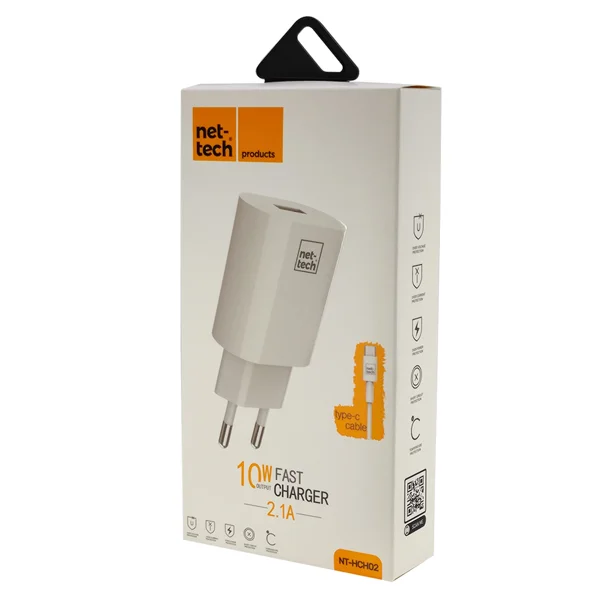 Nettech NT-HCH01 10W 2400 mAh Micro Kablo + Şarj Aleti (Beyaz) NT-31155 - 3