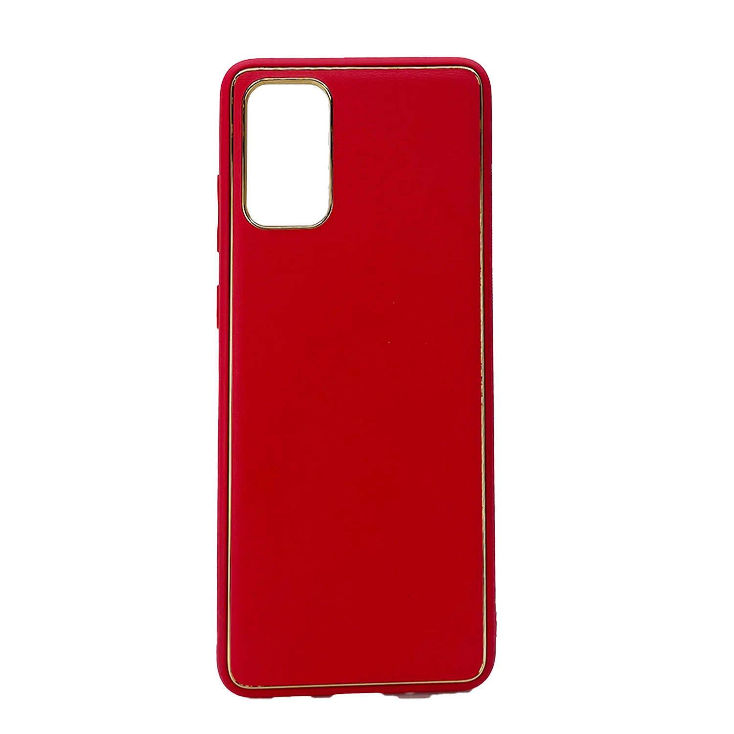Nettech Samsung Galaxy S20 Ultra Uyumlu Coco Leather Seri Arka Koruma Kılıf (Kırmızı) NT-99824