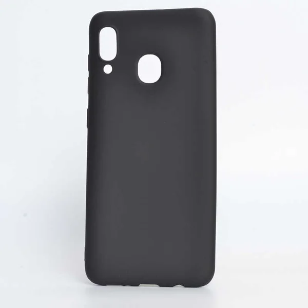Galaxy A30 Kılıf Zore Premier Silikon Kapak - Siyah - 1