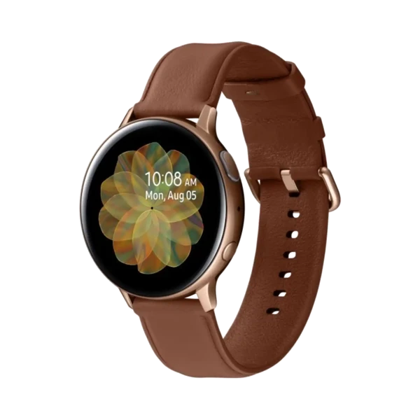 Samsung Galaxy Watch Active 2 - Paslanmaz Çelik - 44mm - GPS - Kahverengi - 1