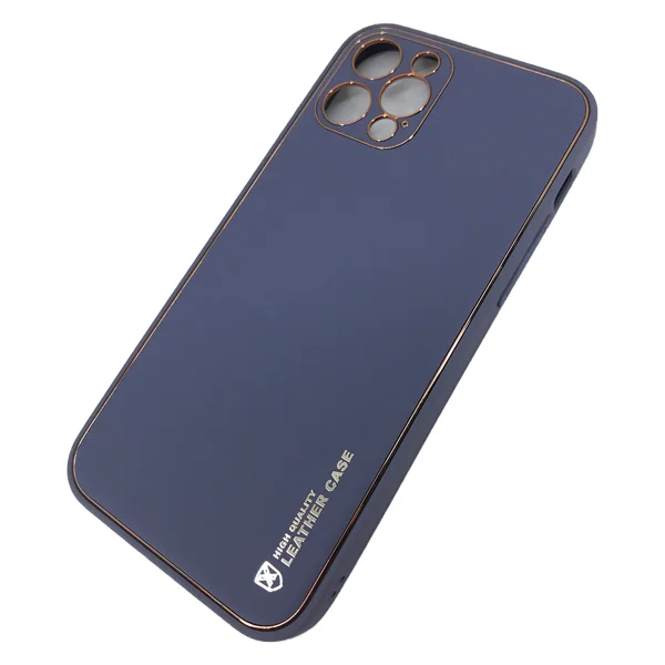 Nettech Apple iPhone 12 Pro Uyumlu Coco Leather Seri Arka Koruma Kılıf (Füme) NT-84723 - 2