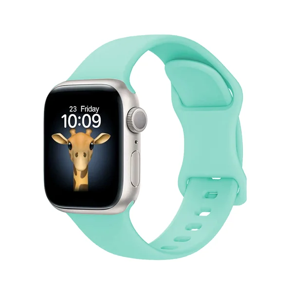 Apple Watch 40mm Zore KRD-131 Silikon Kordon Strap Kayış - Açık Yeşil - 2