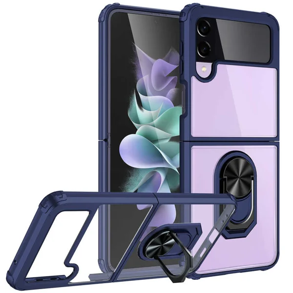 Galaxy Z Flip 3 Kılıf Zore Mola Kapak - Lacivert - 1