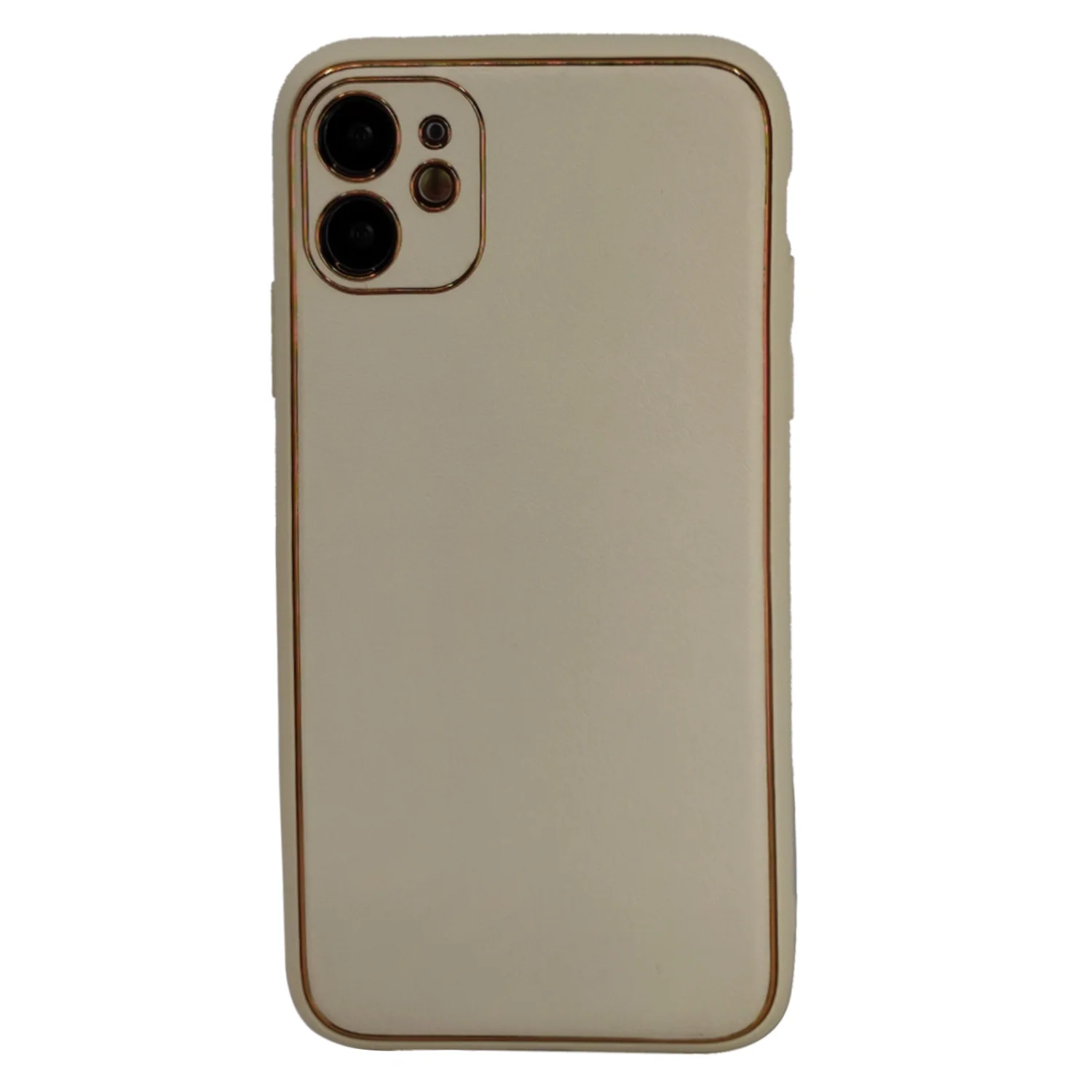 Nettech Samsung Galaxy A04E Uyumlu Coco Leather Seri Arka Koruma Kılıf (Beyaz) NT-102149