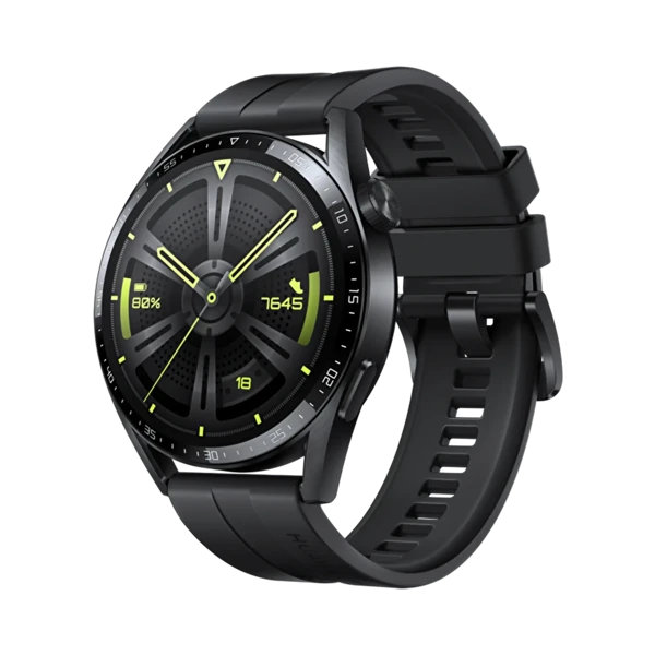 Huawei Watch GT3 Active - Paslanmaz Çelik - 46mm - GPS - Siyah - 1