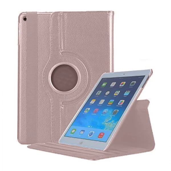 Nettech Apple iPad Air 2 Uyumlu 360 Kapaklı Kılıf (Rose Gold) VR-13484 - 2