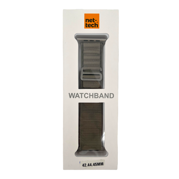 Nettech Apple Watch Seri 42/44 mm Uyumlu Kumaş Kordon (Yeşil) NT-102961 - 2