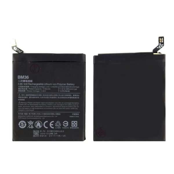 Teknonet Xiaomi Mi 5S Uyumlu Xiaomi BM36 3100 MAh Batarya NT-21441 - 1