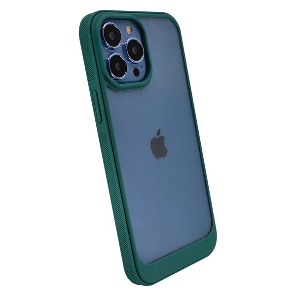 Nettech Apple iPhone 13 Pro Max Uyumlu Solid Frame Arka Koruma Kılıf (Yeşil) NT-95834 - 2