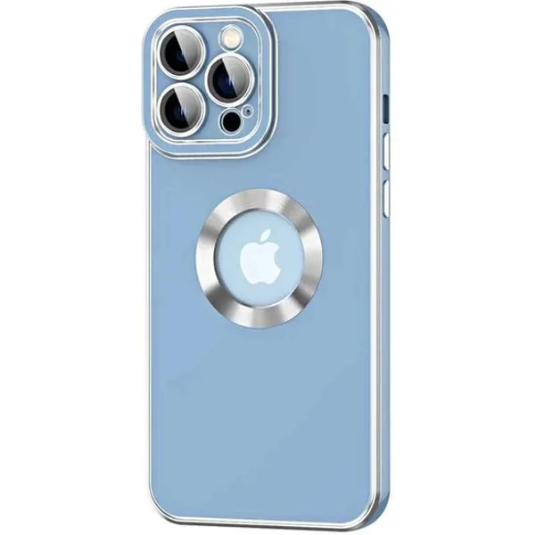 Nettech Apple iPhone 13 Pro Uyumlu Halkalı Logo Seri Arka Koruma Kılıf (Mavi) NT-97166 - 3