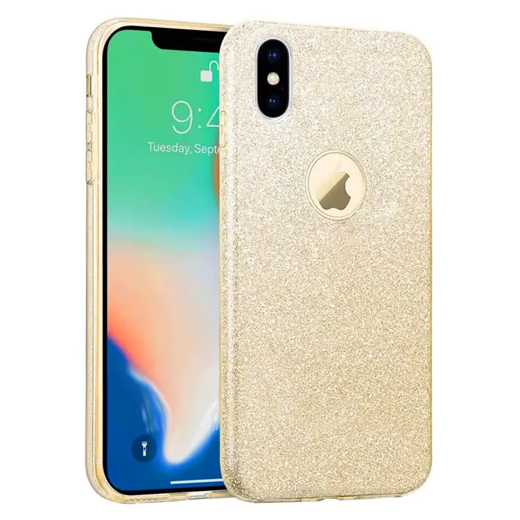 Nettech Apple iPhone XS Uyumlu Simli Arka Koruma Kılıf VR-10718