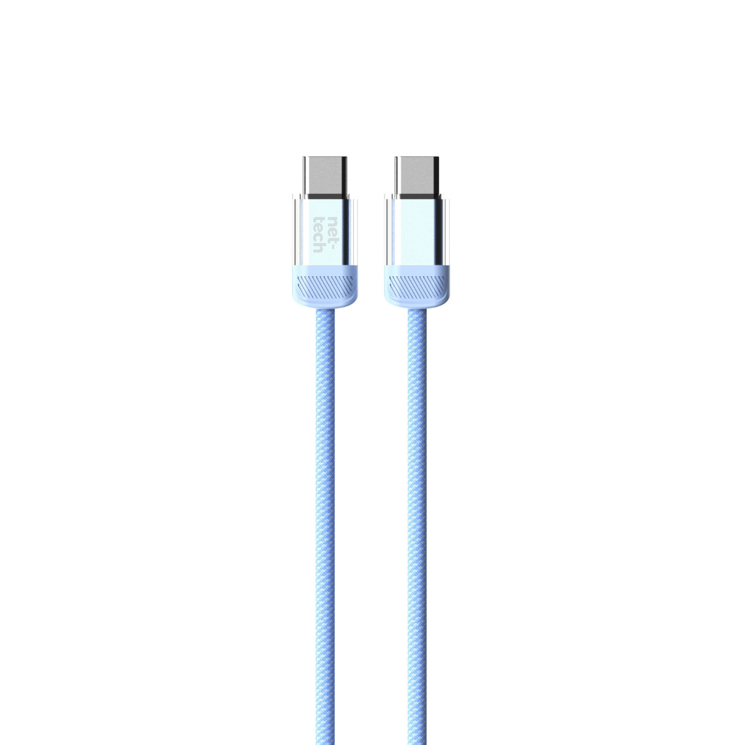 Nettech NT-DC47 60W Plastik 100 Cm Type-C To Type-C Şarj ve Data Kablosu (Mavi) NT-108320
