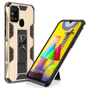 Galaxy M31 Kılıf Zore Volve Kapak - Gold