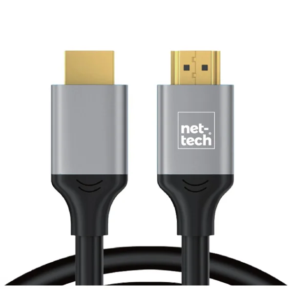 Nettech NT-HD01 4K İp Örgü 150 Cm Hdmi Kablo (Siyah) NT-100949 - 1
