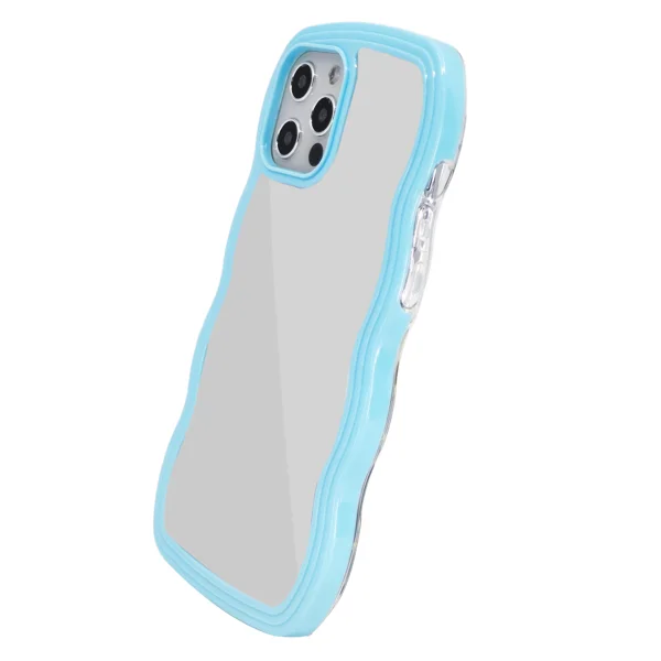 Nettech Apple iPhone 12 Pro Max Uyumlu Aynalı Seri Arka Koruma Kılıf (Mavi) NT-96277 - 2