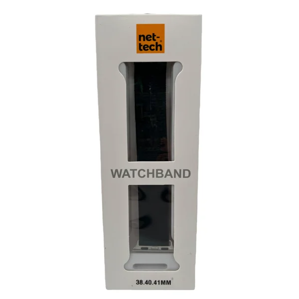 Nettech Apple Watch Series 41 mm Uyumlu Kumaş Kordon (Siyah) NT-102990 - 2