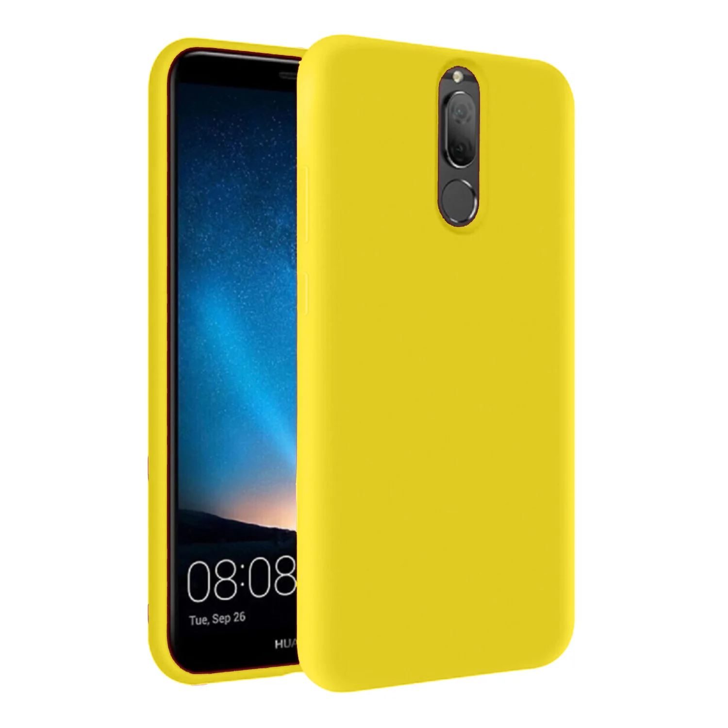 Nettech Huawei Mate 10 Lite Uyumlu Nano Arka Koruma Kılıf (Sarı) NT-84986