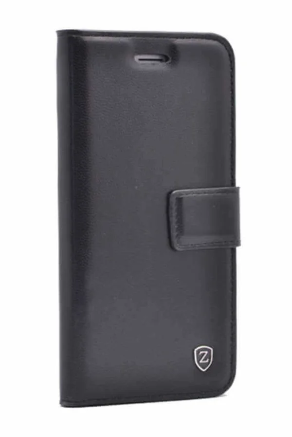 Galaxy S10E Kılıf Zore New Delüxe Kapaklı Standlı Kılıf - Siyah - 1