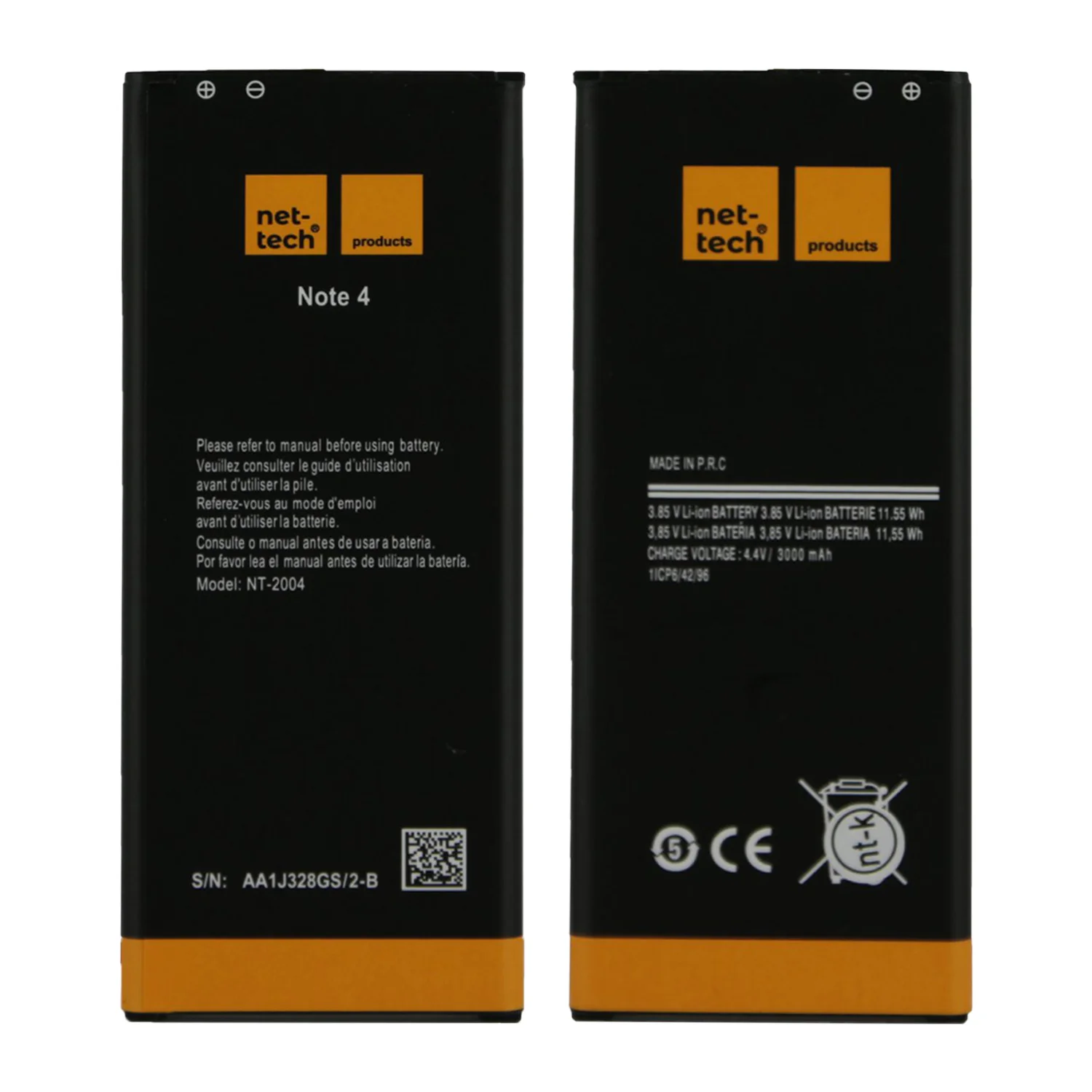 Teknonet Samsung Galaxy N910 Note 4 Uyumlu Nettech NT-2004 3000 MAh Batarya NT-32428