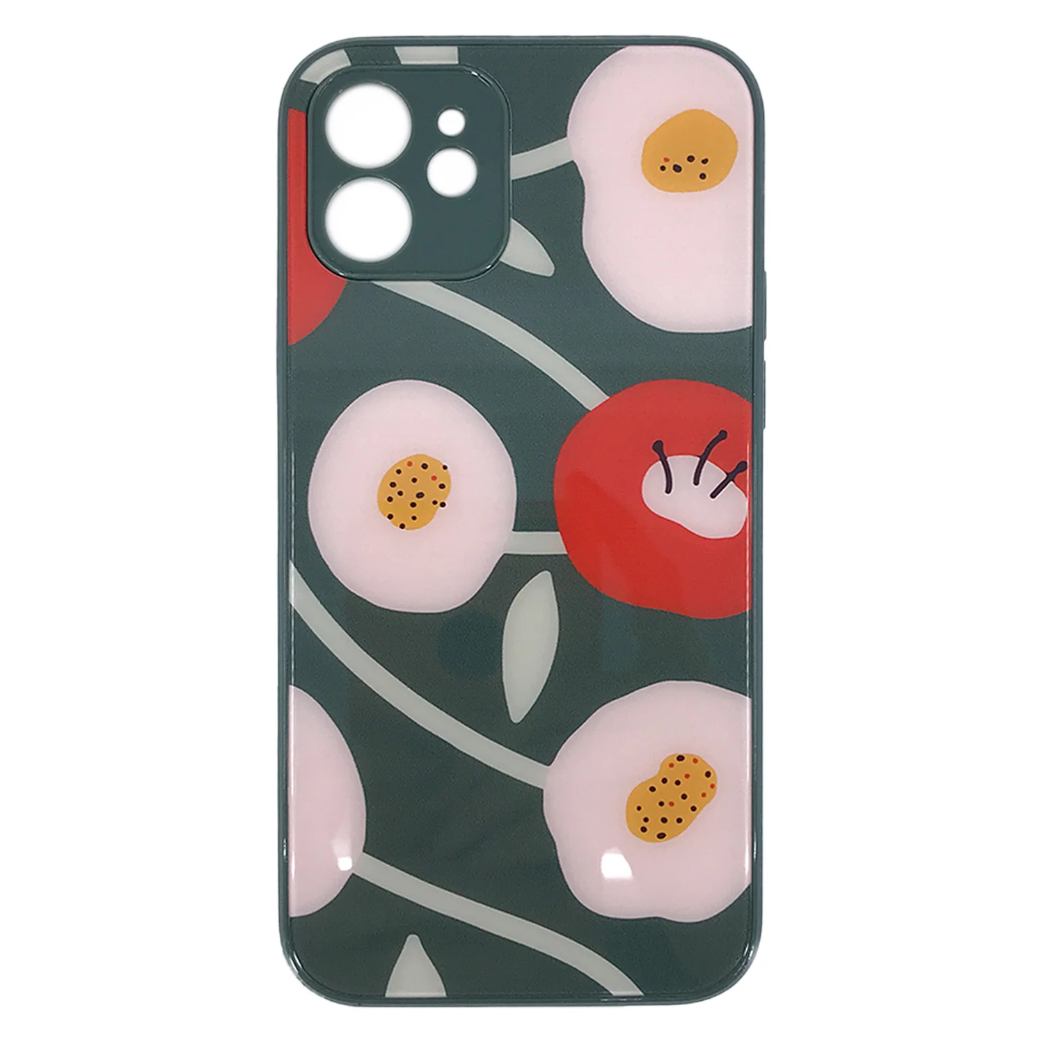 Nettech Apple iPhone 12 Uyumlu Laser Baskı Desenli Arka Koruma Kılıf (Çeşitli Renk) NT-87854