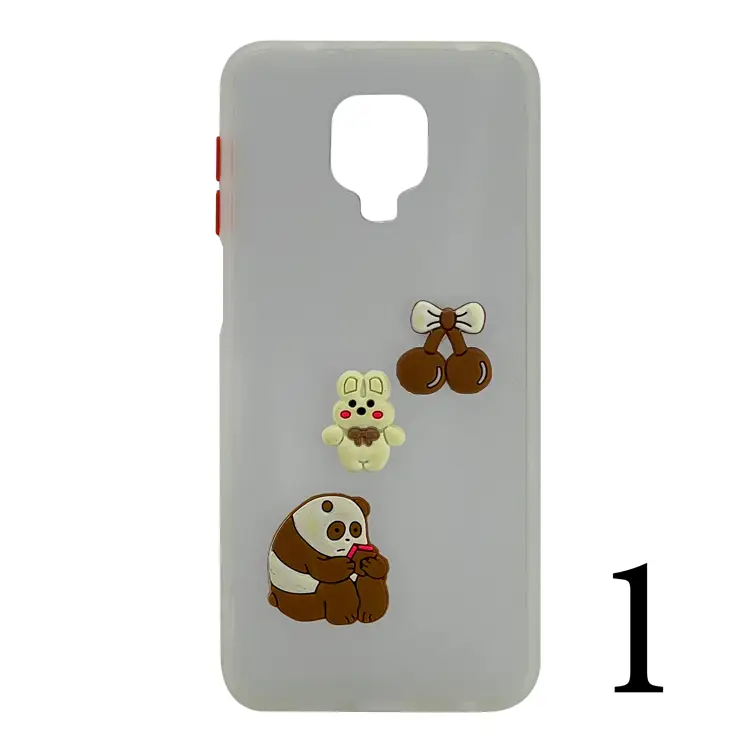Nettech Xiaomi Redmi Note 9s Uyumlu Maskot Seri Arka Koruma Kılıf (Şeffaf) NT-106286