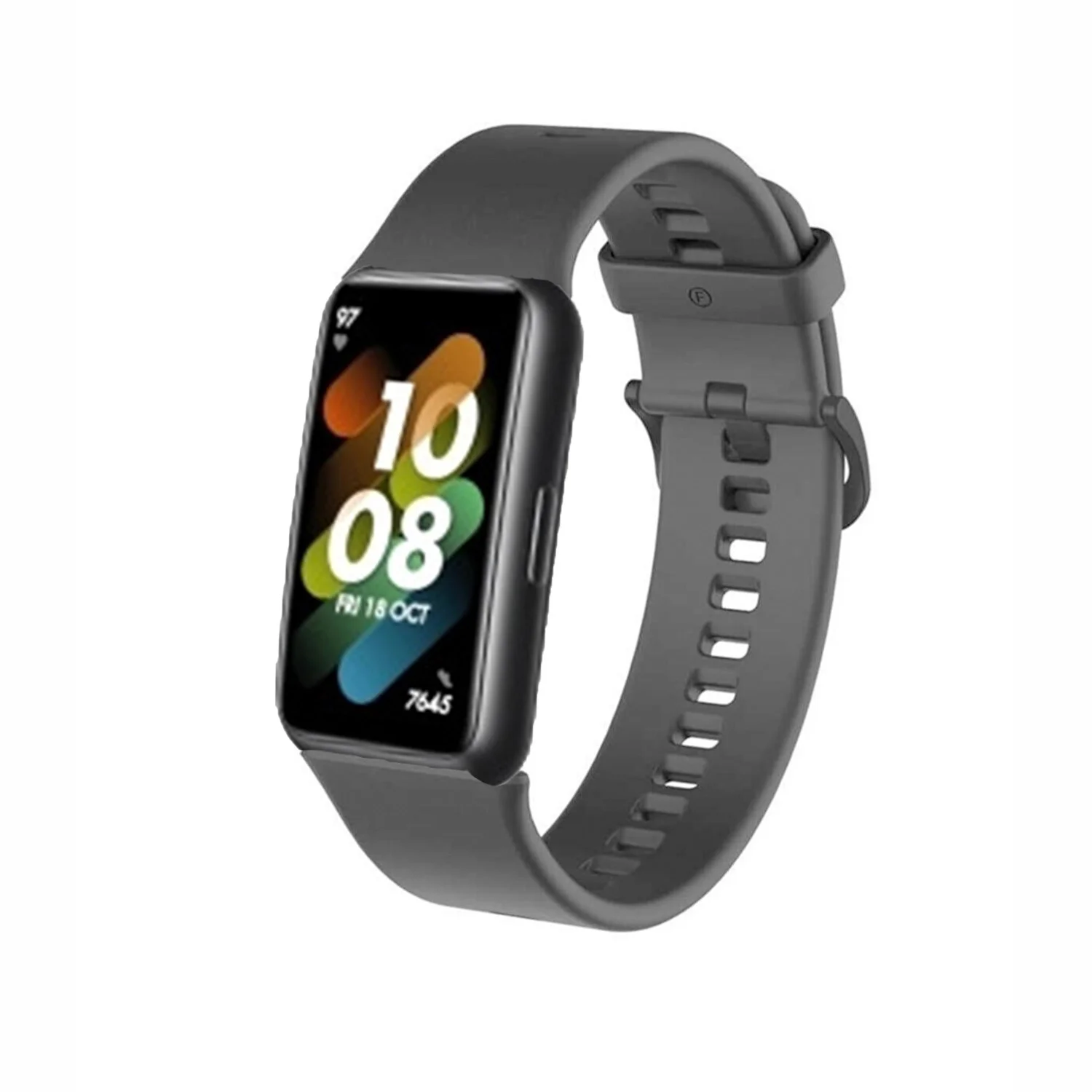 Nettech Huawei Watch Fit Uyumlu Silikon Kordon (Siyah) NT-96822