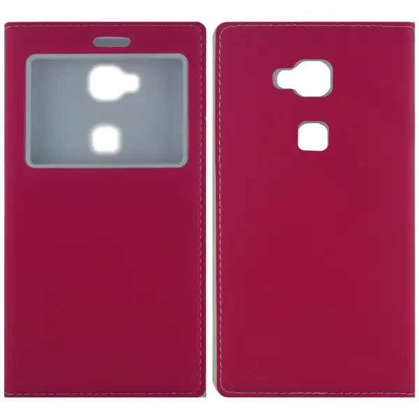 Nettech Huawei Gr5 Uyumlu Pencereli Kapaklı Kılıf (Pembe) VR-1979