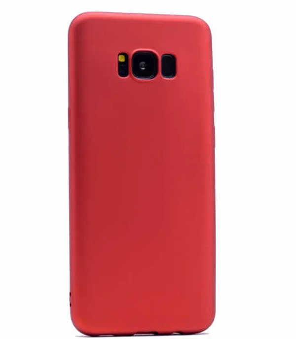 Galaxy S8 Plus Kılıf Zore Premier Silikon Kapak - Kırmızı - 1
