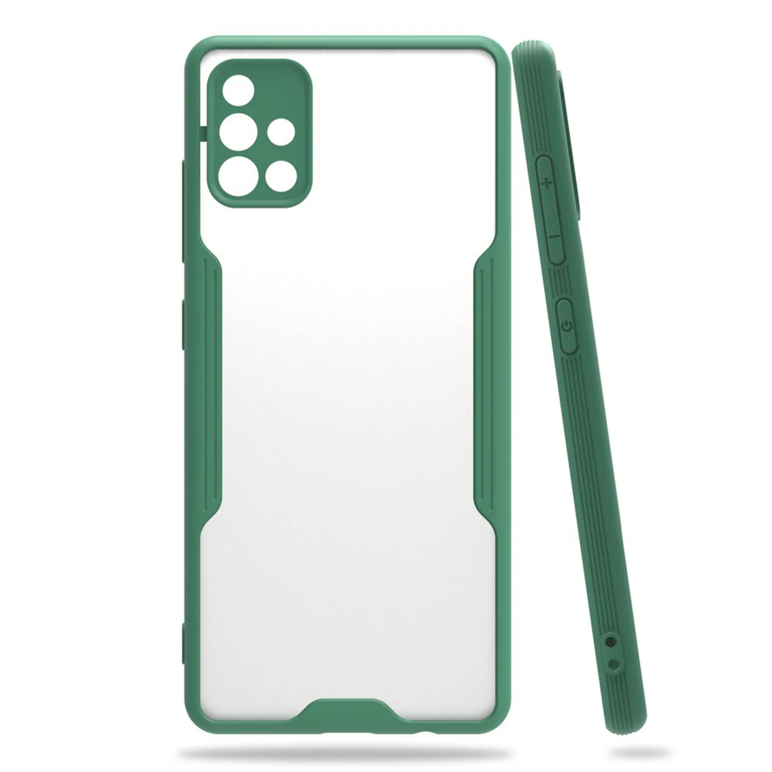 Nettech Samsung Galaxy A71 Uyumlu Platin Seri Arka Koruma Kılıf (Yeşil) NT-86363