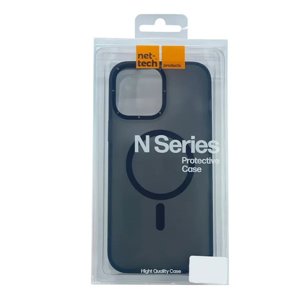 Nettech Apple iPhone 13 Pro Max Uyumlu Icesand Airbag Magsafe Seri Arka Koruma Kılıf (Siyah) NT-98983 - 3