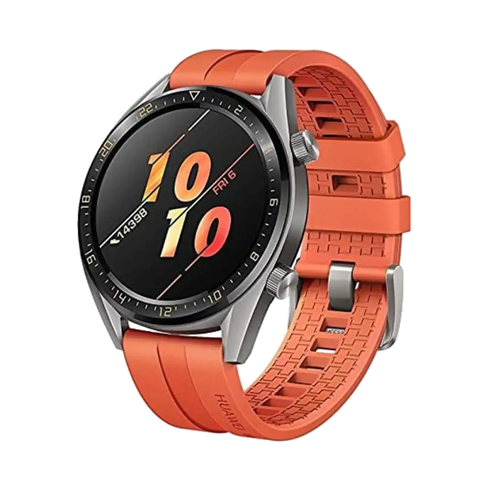 Huawei Watch GT Active - Paslanmaz Çelik - 46.5mm - GPS - Turuncu