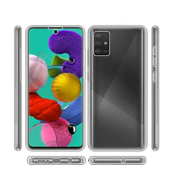 Galaxy A51 Kılıf Zore Enjoy Kapak - Renksiz - 1