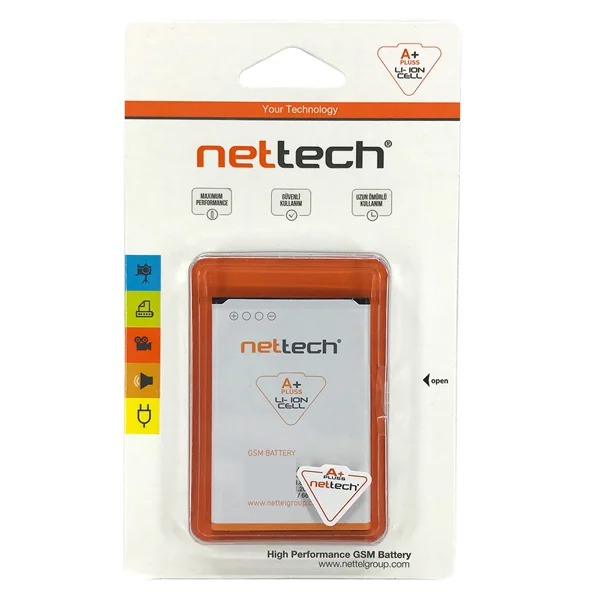Teknonet Samsung Galaxy I8190 S3 Mini Uyumlu Nettech 1200 MAh Batarya NT-10493 - 2