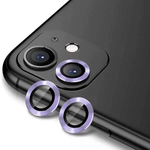 Apple iPhone 12 Zore CL-12 Premium Safir Parmak İzi Bırakmayan Anti-Reflective Kamera Lens Koruyucu - Lila