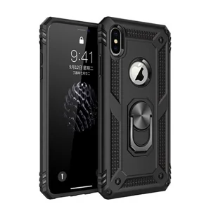 Apple iPhone X Kılıf Zore Vega Kapak - Siyah