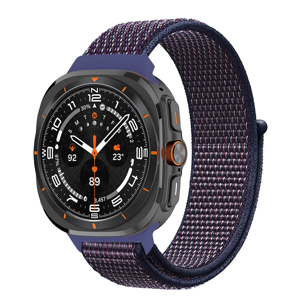 ​​Galaxy Watch Ultra 47mm Zore KRD-03 Hasır Kordon - İndigo