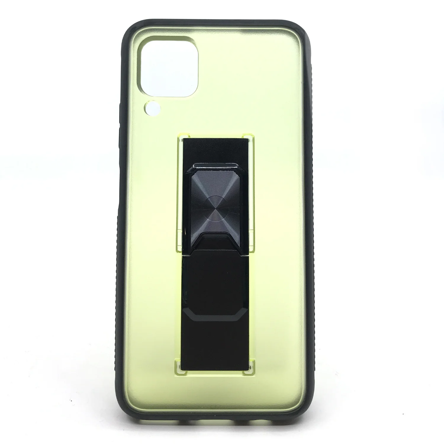 Nettech Huawei P40 Lite Uyumlu MicroCase Mıknatıs Yüzüklü Arka Koruma Kılıf (Sarı) NT-87082