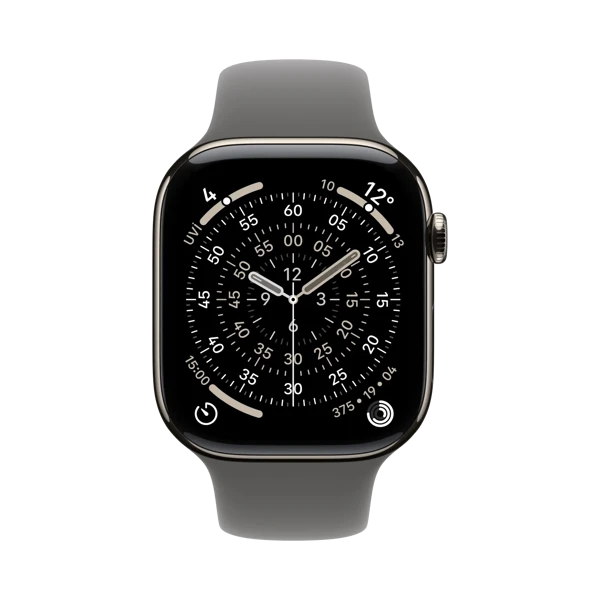 Apple Watch Series 11 - Titanyum - 46mm - GPS + Cellular - Natürel - 2