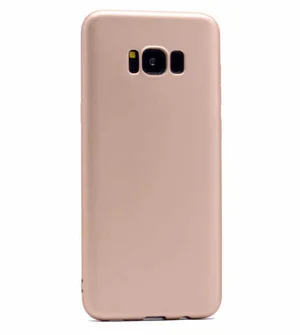 Galaxy S8 Kılıf Zore Premier Silikon Kapak - Gold