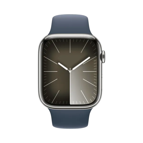 Apple Watch Series 9 - Paslanmaz Çelik - 45mm - Cellular - Gümüş - 2