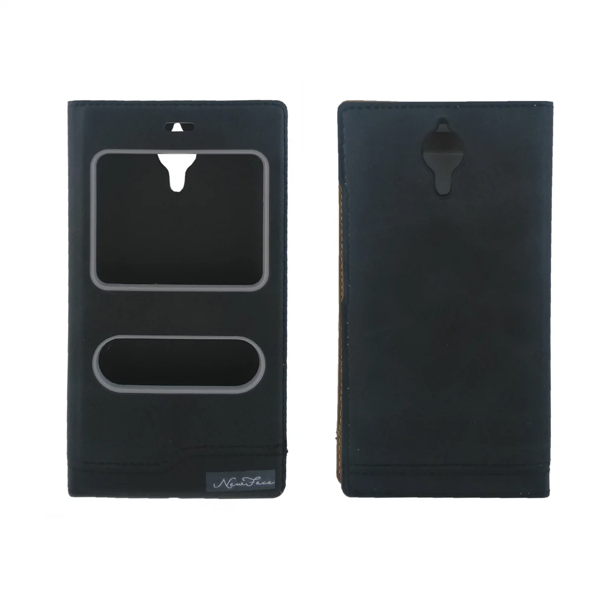 Nettech Casper Via P1 Uyumlu Pencereli Kapaklı Kılıf (Siyah) VR-1989