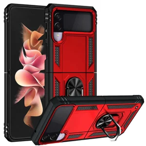 Galaxy Z Flip 3 Kılıf Zore Vega Kapak - Kırmızı