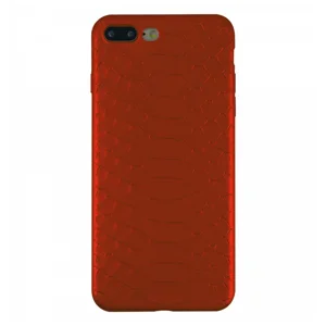 Nettech Apple iPhone 8 Plus Uyumlu Timsah Seri Arka Koruma Kılıf (Bordo) VR-8508