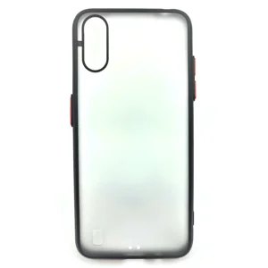 Nettech Samsung Galaxy A01 Uyumlu Kontrast Renkli Tuş Seri Arka Koruma Kılıf (Siyah) NT-88692