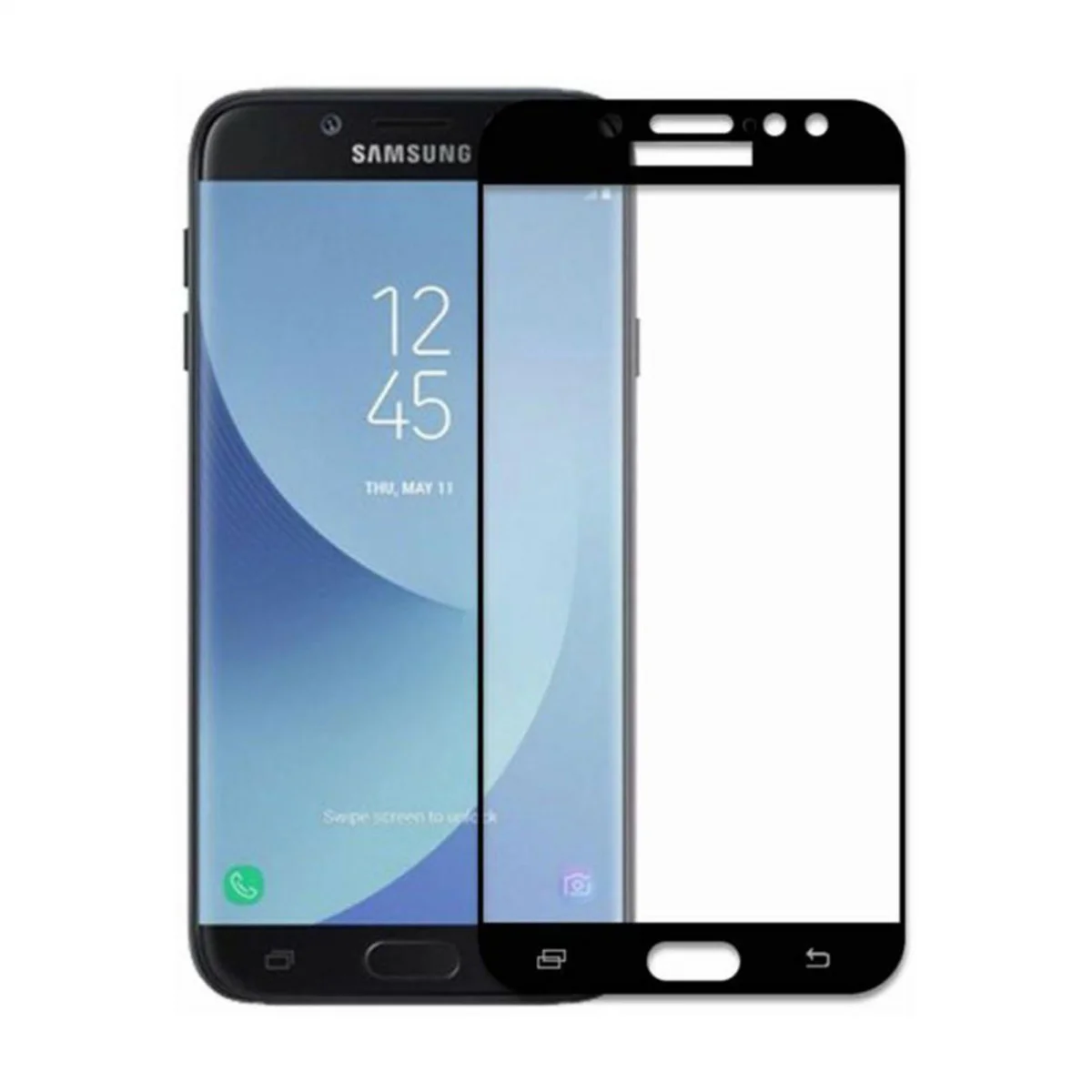 Helt Samsung Galaxy J530 J5 Pro Uyumlu Ön Koruma Nano Ekran Koruyucu (Siyah) VR-9485