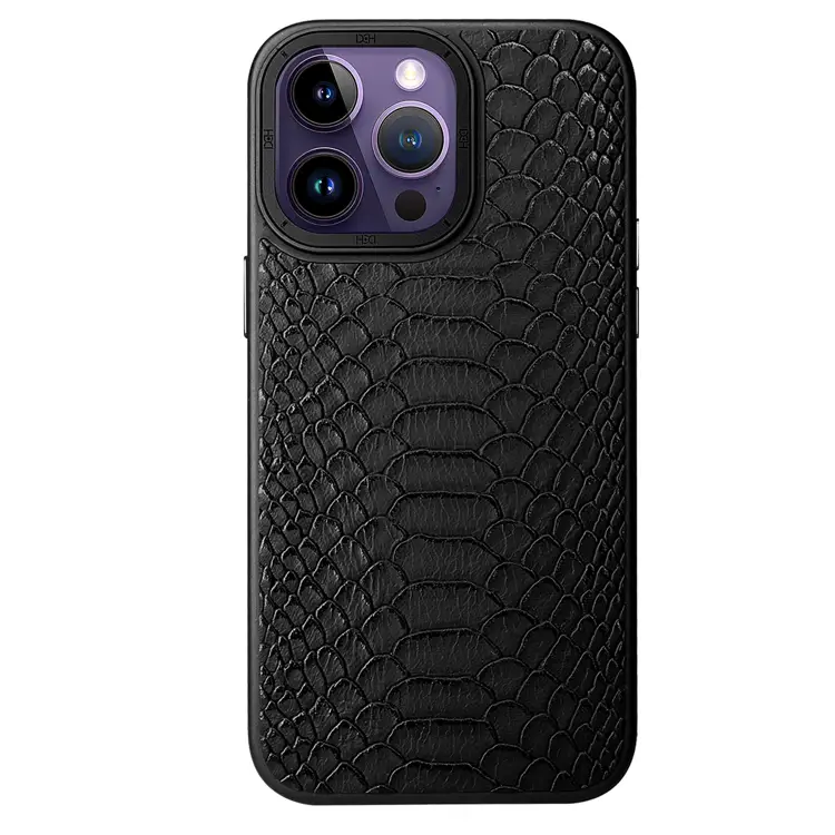 Nettech Apple iPhone 13 Pro Max Uyumlu Spor Deri Seri Arka Koruma Kılıf (Siyah) NT-101436