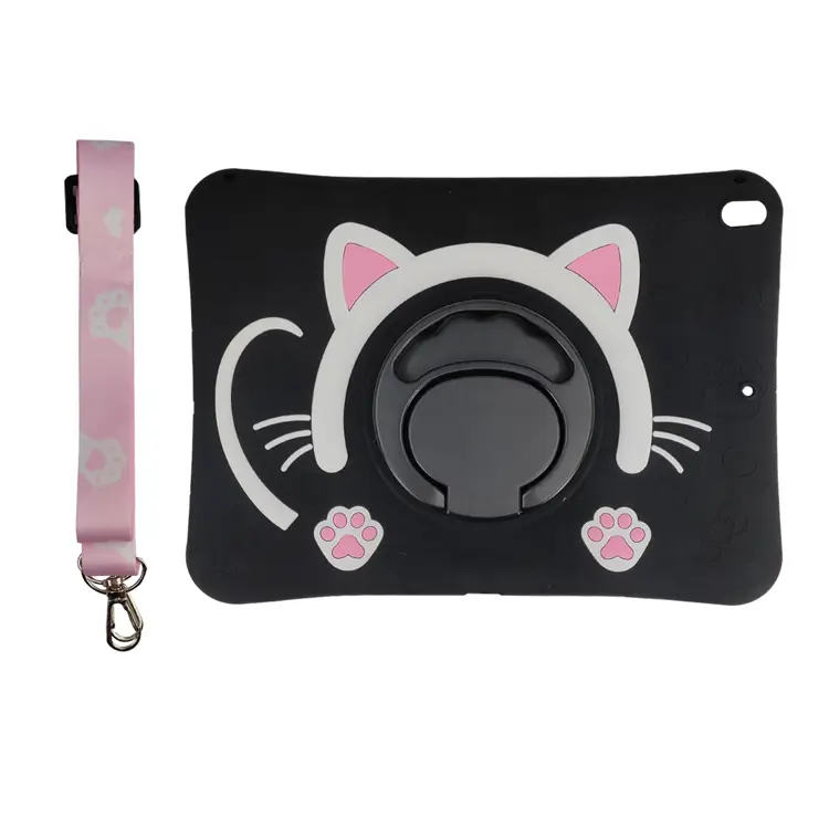 Nettech Apple iPad Pro 10.5 inç Uyumlu Maskot Seri Arka Koruma (Siyah) NT-96668