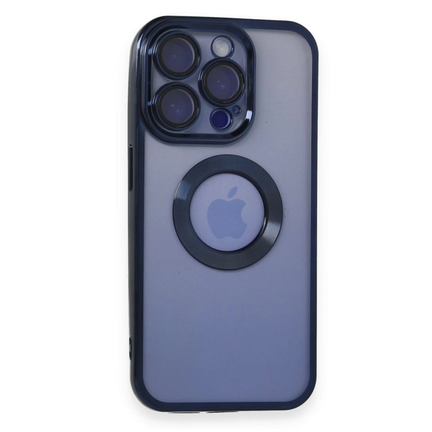 Nettech Apple iPhone 15 Pro Max Uyumlu Round Silikon Seri Arka Koruma Kılıf (Çeşitli Renk) NT-106942